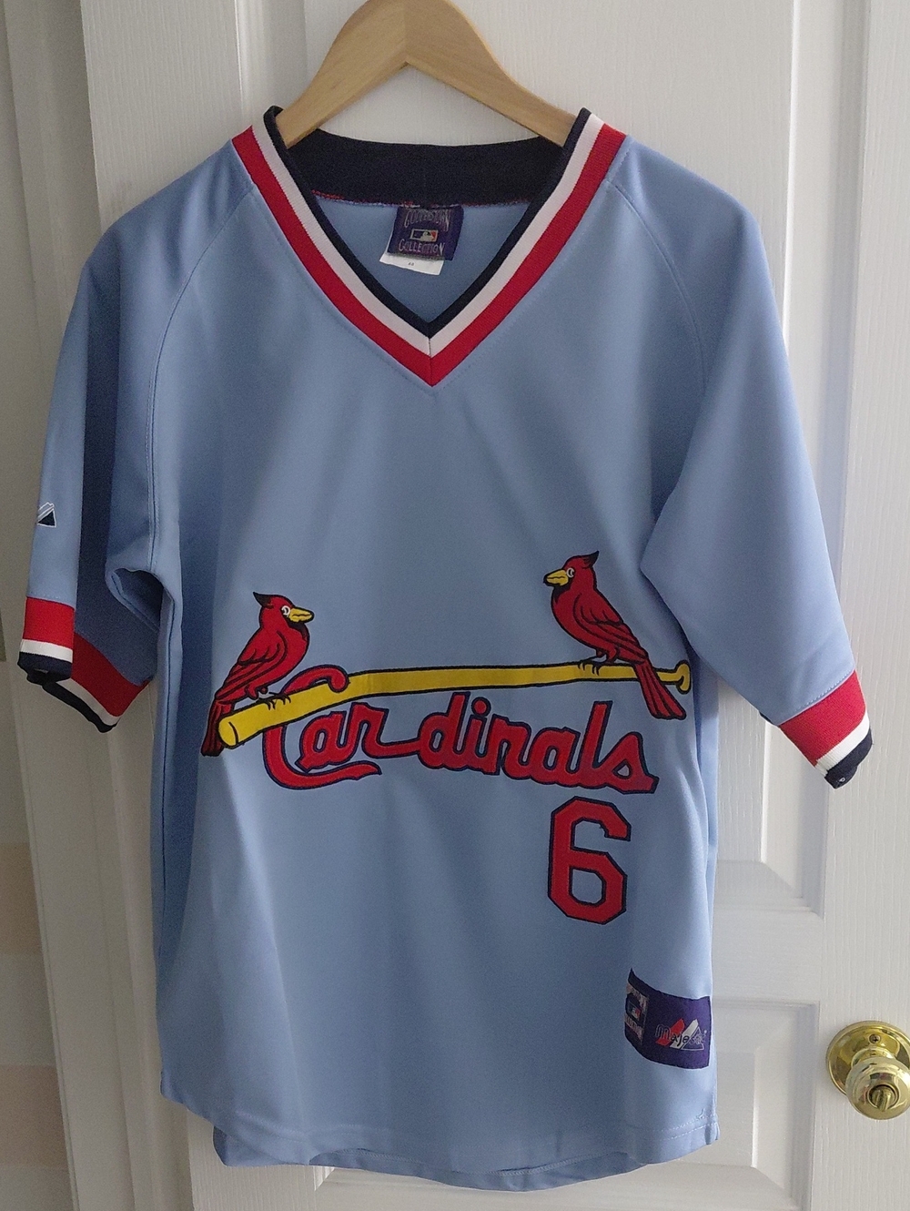 Majestic Cooperstown Collection MLB St. Louis Cardinals Jersey Blue Musial #6